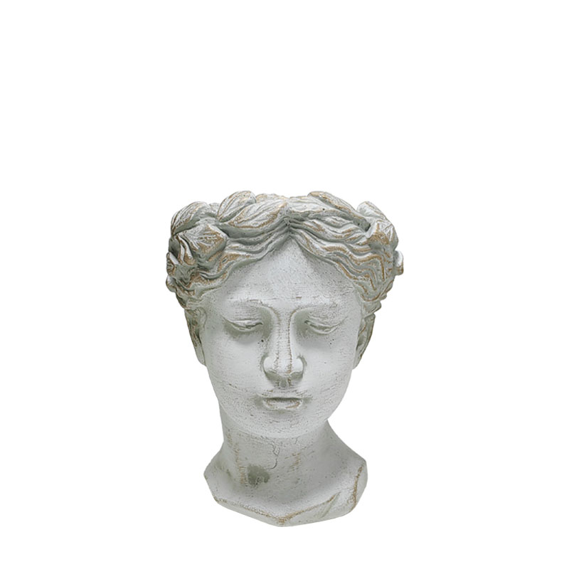 ΚΑΣΠΩ ΛΕΥΚΟ/ΧΡΥΣΟ ΚΕΦΑΛΙ ΓΥΝΑΙΚΑΣ ΑΓΑΛΜΑ - Φ15.5x21.5cm 6/ΚΙΒ