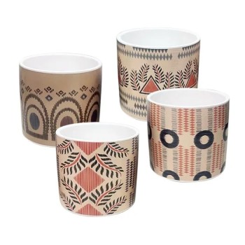 ΚΑΣΠΩ ΜΕΓΑΛΟ (4 ΣΧΕΔΙΑ ASS) ΨΗΦ. ΕΚΤΥΠΩΣΗ ΚΑΦΕ/ΕΚΡΟΥ INTI ΜΟΤΙΒΑ - Φ12.5x12cm 4/32ΚΙΒ