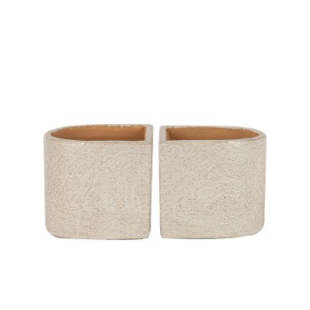 ΚΑΣΠΩ ΣΕΤ2 ΜΠΕΖ ΒΙΒΛΙΟΣΤΑΤΕΣ ΗΜΙΣΤΡΟΓΓΥΛΟ - 28x14x13cm 2/8ΚΙΒ