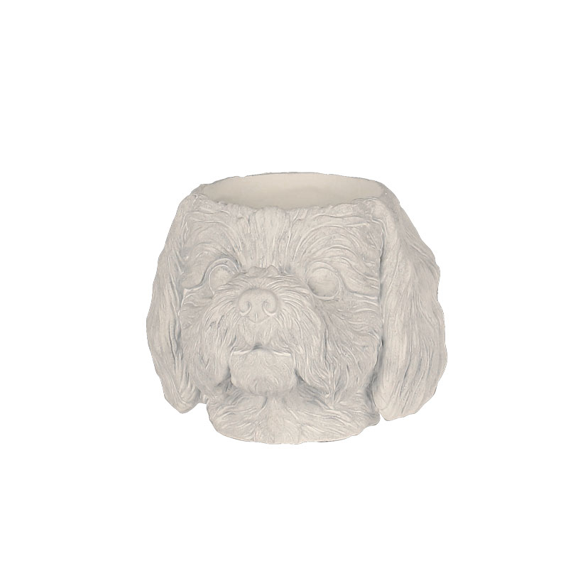 ΚΑΣΠΩ ΤΣΙΜΕΝΤΕΝΙΟ ΛΕΥΚΟ ΚΕΦΑΛΙ ΣΚΥΛΟΥ - 20.5x19x16cm 1/6ΚΙΒ