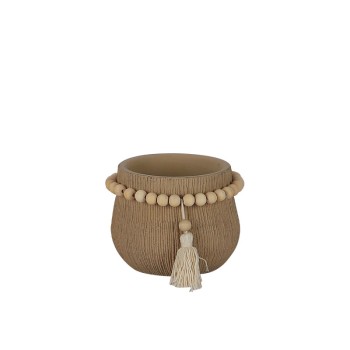 ΚΑΣΠΩ ΤΣΙΜΕΝΤΕΝΙΟ ΚΑΦΕ ΣΤΡΟΓΓΥΛΟ ΧΑΝΤΡΑ ΚΟΜΠΟΛΟΪ Φ3.5x10cm - 1/18ΚΙΒ