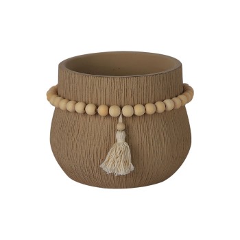 ΚΑΣΠΩ ΤΣΙΜΕΝΤΕΝΙΟ ΚΑΦΕ ΣΤΡΟΓΓΥΛΟ ΧΑΝΤΡΑ ΚΟΜΠΟΛΟΪ Φ20.5x16cm - 1/6ΚΙΒ