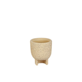 ΚΑΣΠΩ ΤΣΙΜΕΝΤΕΝΙΟ ΜΠΕΖ ΣΤΡΟΓΓΥΛΟ ΖΑΓΡΕ ΜΕ ΒΑΣΗ Φ11x13cm - 1/18ΚΙΒ