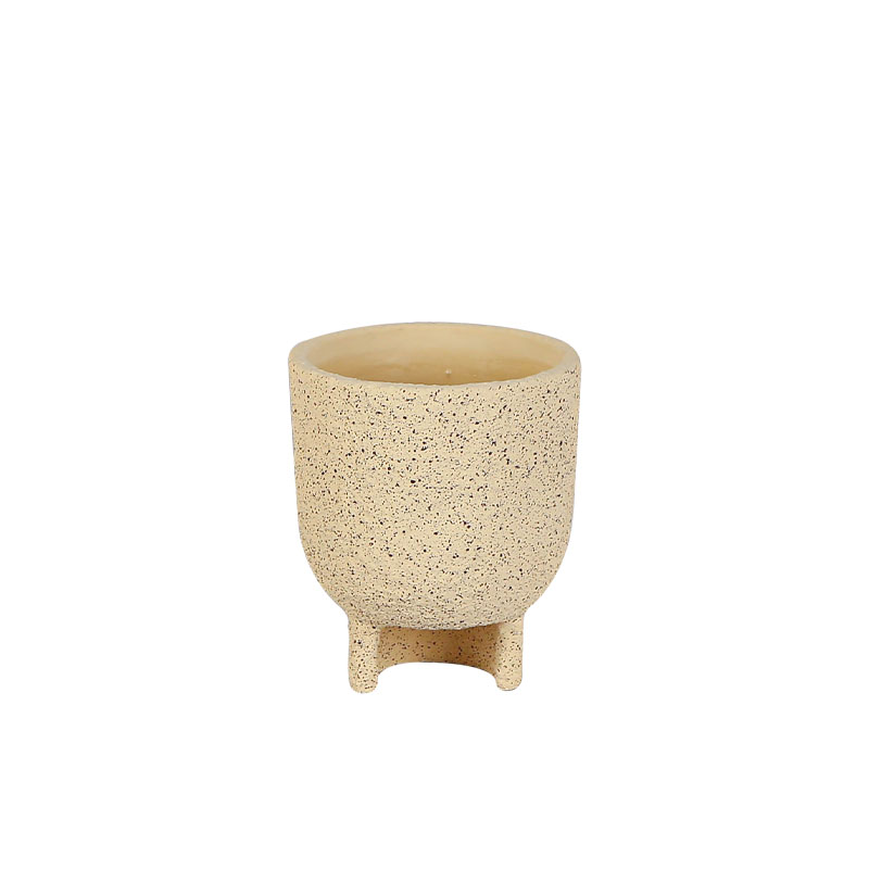 ΚΑΣΠΩ ΤΣΙΜΕΝΤΕΝΙΟ ΜΠΕΖ ΣΤΡΟΓΓΥΛΟ ΖΑΓΡΕ ΜΕ ΒΑΣΗ Φ14x16.5cm - 1/12ΚΙΒ