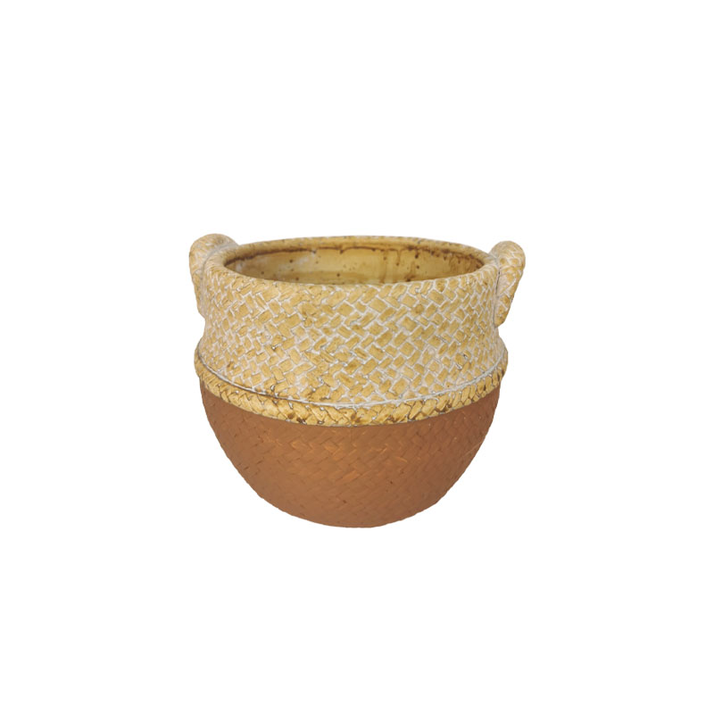 ΚΑΣΠΩ ΤΣΙΜΕΝΤΕΝΙΟ ΤΕΡΑΚΟΤΑ-ΜΠΕΖ ΤΥΠΟΥ ΚΑΛΑΘΟΥΝΑ ΜΕ ΧΕΡΟΥΛΙΑ - 16x15.5x13cm 12/12ΚΙΒ