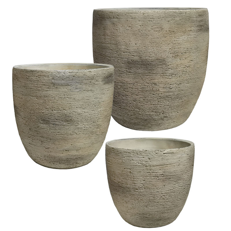 ΚΑΣΠΩ ΤΣΙΜΕΝΤΕΝΙΟ ΣΕΤ/3 ΚΑΦΕ ΠΑΛΑΙΩΜΕΝΟ - L:Φ30x29.5, M:Φ26x25.5, S:Φ21.5x21.5cm 84/ΠΑΛ