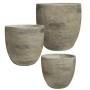 ΚΑΣΠΩ ΤΣΙΜΕΝΤΕΝΙΟ ΣΕΤ/3 ΚΑΦΕ ΠΑΛΑΙΩΜΕΝΟ - L:Φ30x29.5, M:Φ26x25.5, S:Φ21.5x21.5cm 84/ΠΑΛ