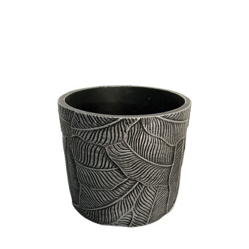 ΚΑΣΠΩ ΣΤΡΟΓΓΥΛΟ ΑΣΗΜΙ ΠΑΛΑΙΩΜΕΝΟ ΣΧΕΔΙΟ ΦΥΛΛΑ ΑΝΑΓΛΥΦΟ ΜΕΣΑΙΟ - Φ17x14cm 1/8KIB