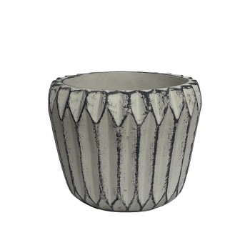 ΚΑΣΠΩ ΓΚΡΙ ΑΝΤΙΚΕ ΤΣΙΜΕΝΤΕΝΙΟ ΣΤΡΟΓΓΥΛΟ - Φ13.5x11.5cm 12/ΚΙΒ