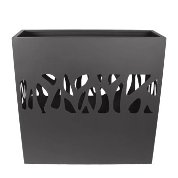 ΖΑΡΝΤΙΝΙΕΡΑ ΜΕΤΑΛΛΙΚΗ ΑΝΘΡΑΚΙ ME ΔΙΑΤΡΗΤΟ ΜΟΤΙΒΟ ΚΛΑΔΙΑ - 100x30x100cm 1/KIB