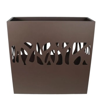 ΖΑΡΝΤΙΝΙΕΡΑ ΜΕΤΑΛΛΙΚΗ ΚΑΦΕ ME ΔΙΑΤΡΗΤΟ ΜΟΤΙΒΟ ΚΛΑΔΙΑ - 100x30x100cm 1/KIB