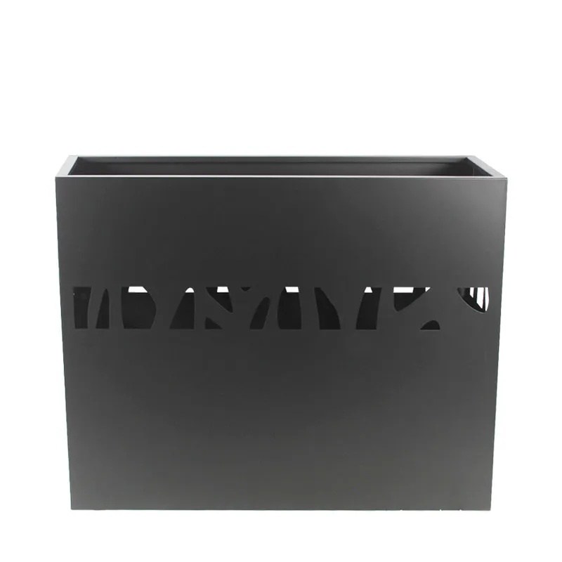 ΖΑΡΝΤΙΝΙΕΡΑ ΜΕΤΑΛΛΙΚΗ ΑΝΘΡΑΚΙ ME ΔΙΑΤΡΗΤΟ ΜΟΤΙΒΟ ΚΛΑΔΙΑ - 100x30x80cm 1/KIB