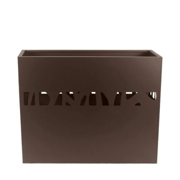 ΖΑΡΝΤΙΝΙΕΡΑ ΜΕΤΑΛΛΙΚΗ ΚΑΦΕ ME ΔΙΑΤΡΗΤΟ ΜΟΤΙΒΟ ΚΛΑΔΙΑ - 100x30x80cm 1/KIB