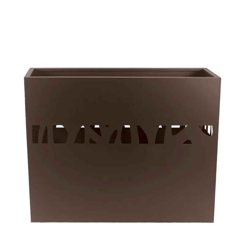 ΖΑΡΝΤΙΝΙΕΡΑ ΜΕΤΑΛΛΙΚΗ ΚΑΦΕ ME ΔΙΑΤΡΗΤΟ ΜΟΤΙΒΟ ΚΛΑΔΙΑ - 100x30x80cm 1/KIB