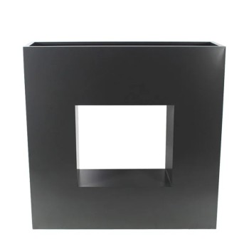 ΖΑΡΝΤΙΝΙΕΡΑ ΜΕΤΑΛΛΙΚΗ ΑNΘΡΑΚΙ ΤΕΤΡΑΓΩΝΟ ΜΕ ΤΡΥΠΑ - 100x26x100cm 1/KIB