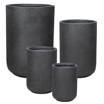 ΚΑΣΠΩ FIBERCLAY ΣΕΤ/4 ΜΑΥΡΟ ΑΝΘΡΑΚΙ ΒΑΡΕΛΙ - S:Φ28.5x40, M:Φ35.5x50, L:Φ43x63, XL:Φ54.5x78.5cm 12/ΠΑΛ