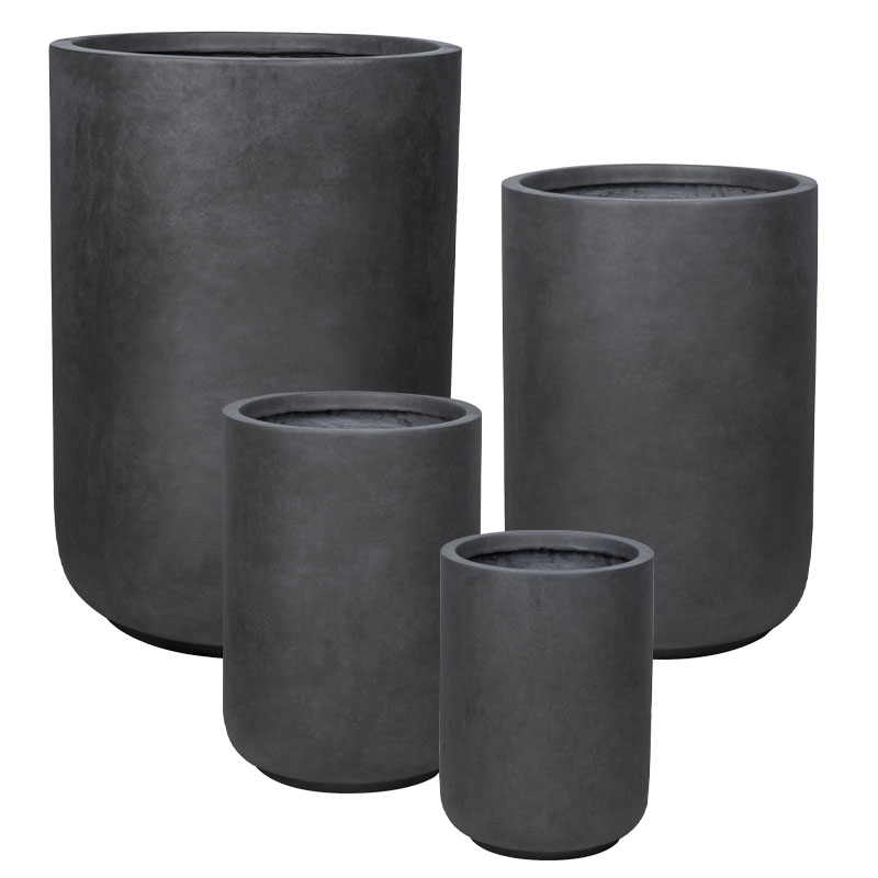 ΚΑΣΠΩ FIBERCLAY ΣΕΤ/4 ΜΑΥΡΟ ΑΝΘΡΑΚΙ ΒΑΡΕΛΙ - S:Φ28.5x40, M:Φ35.5x50, L:Φ43x63, XL:Φ54.5x78.5cm 12/ΠΑΛ