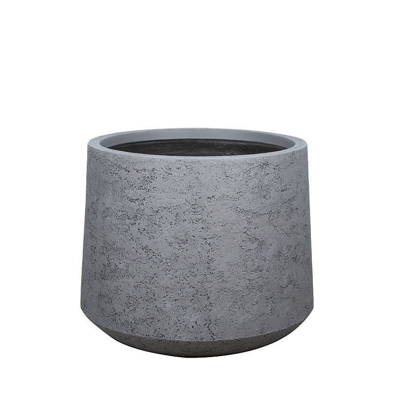 ΚΑΣΠΩ FIBERCLAY ΓΚΡΙ ΤΣΙΜΕΝΤΟΥ ΚΩΝΙΚΟ ΚΟΝΤΟ ΜΕΓΑΛΟ - Φ55x44cm