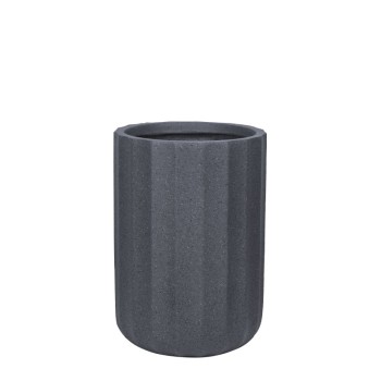 ΚΑΣΠΩ FIBERCLAY ΜΑΥΡΟ ΓΡΑΝΙΤΗ ΚΙΟΝΑΣ ΨΗΛΟ ΜΕΣΑΙΟ - Φ35x50.5cm