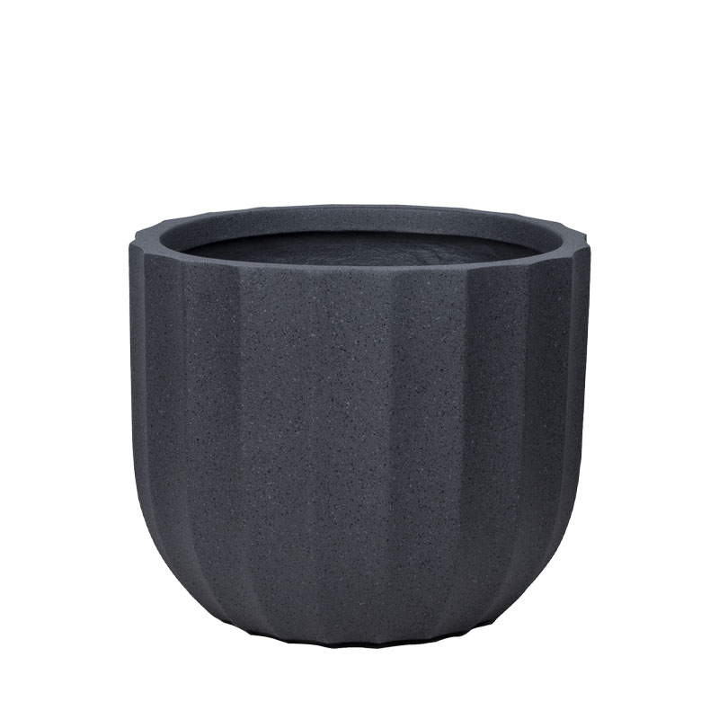 ΚΑΣΠΩ FIBERCLAY ΜΑΥΡΟ ΓΡΑΝΙΤΗ ΚΙΟΝΑΣ ΚΟΝΤΟ ΓΙΓΑ - Φ55.5x46.5cm