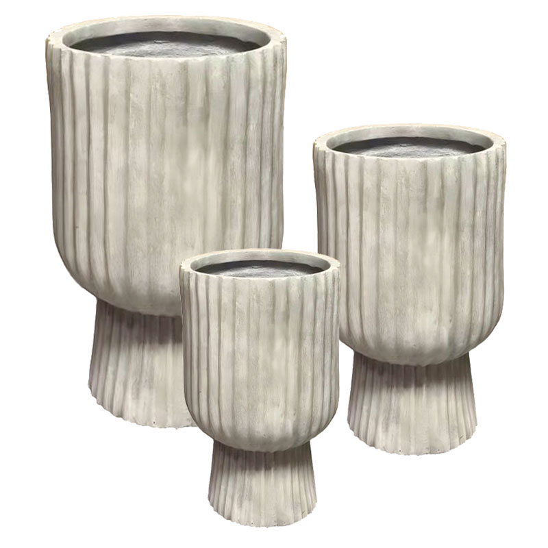 ΚΑΣΠΩ ΣΕΤ/3 ΑΠΌ ΕΛΑΦΡΥ ΤΣΙΜΕΝΤΟ ΜΠΕΖ ΜΕ ΚΑΘΕΤΕΣ ΓΡΑΜΜΕΣ ΚΑΙ ΒΑΣΗ - S:Φ20x32, M:Φ25x40, L:Φ35x56 1/ΚΙΒ