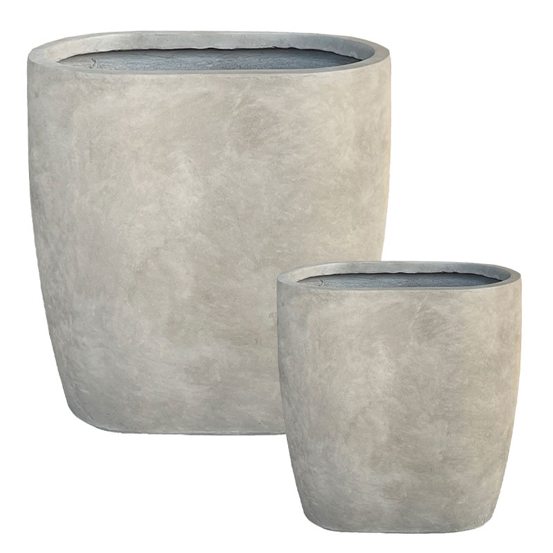 ΣΕΤ/2 ΚΑΣΠΩ ΑΠΌ ΕΛΑΦΡΥ ΤΣΙΜΕΝΤΟ ΜΠΕΖ - S:58x37x58,L:78x50x78cm 1/ΚΙΒ