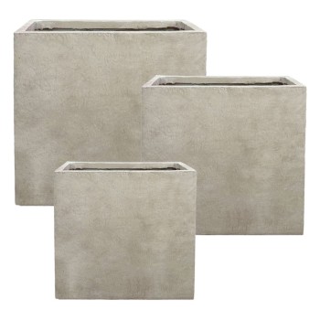 ΣΕΤ/3 ΖΑΡΝΤΙΝΙΕΡΑ ΑΠΌ ΕΛΑΦΡΥ ΤΣΙΜΕΝΤΟ ΜΠΕΖ - S:49x17x40, M:60x25x60, L:80x35x75cm 1/ΚΙΒ