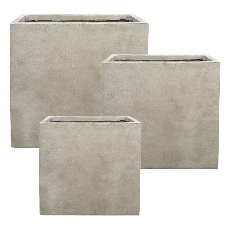 ΣΕΤ/3 ΖΑΡΝΤΙΝΙΕΡΑ ΑΠΌ ΕΛΑΦΡΥ ΤΣΙΜΕΝΤΟ ΜΠΕΖ - S:49x17x40, M:60x25x60, L:80x35x75cm 1/ΚΙΒ