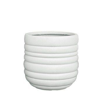 ΚΑΣΠΩ ΜΕΣΑΙΟ ΑΠΟ ΕΛΑΦΡΥ ΤΣΙΜΕΝΤΟ ΛΕΥΚΟ ΣΤΡΟΓΓΥΛΟ ΜΕ ΓΡΑΜΜΕΣ - Φ42x40cm