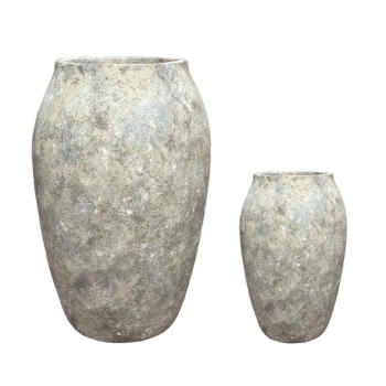 ΣΕΤ/2 ΚΑΣΠΩ ΑΠΟ ΕΛΑΦΡΥ ΤΣΙΜΕΝΤΟ ΓΚΡI-ΜΠΕΖ ΠΑΛΑΙΩΜΕΝΟ - S:Φ28x40, M:Φ50x72cm 1/ΚΙΒ