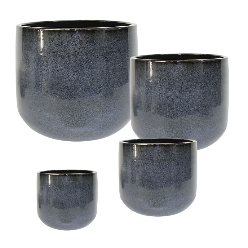 ΣΕΤ/4 ΚΑΣΠΩ ΠΗΛΙΝΑ ΑΝΘΡΑΚΙ ΣΤΡΟΓΓΥΛΑ - S:Φ17x14.5, M:Φ22x19, L:Φ28.5x24.4, XL:Φ35x30cm