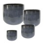 ΣΕΤ/4 ΚΑΣΠΩ ΠΗΛΙΝΑ ΑΝΘΡΑΚΙ ΣΤΡΟΓΓΥΛΑ - S:Φ17x14.5, M:Φ22x19, L:Φ28.5x24.4, XL:Φ35x30cm