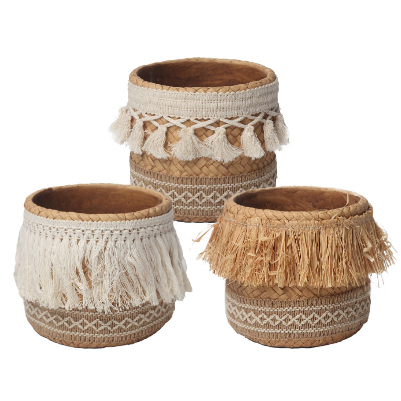 ΤΣΙΜΕΝΤΕΝΙΟ ΚΑΣΠΩ (3 ΣΧΕΔΙΑ ASS) ΚΑΦΕ ΜΠΟΧΟ ΜΕ ΚΡΟΣΙΑ - Φ13.5x12.8cm 3/12ΚΙΒ