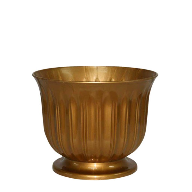 ΓΛΑΣΤΡΑ ΧΡΥΣΟ ΠΛΑΣΤΙΚΗ DONCZKA LILIA - Φ21x17cm