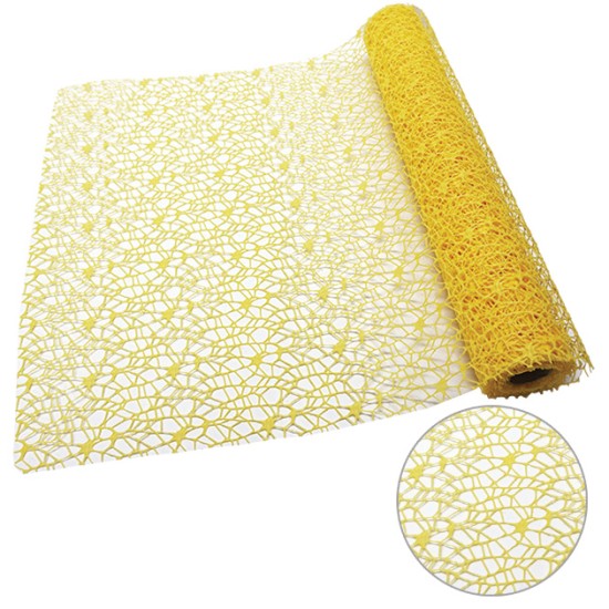 ΡΟΛΟ ΥΦΑΣΜΑ ΔΙΧΤΥ ΚΙΤΡΙΝΟ 48cm X 5yd ΡΟΛΟ ΥΦΑΣΜΑ ΔΙΧΤΥ ΚΙΤΡΙΝΟ 48cm X 5yd