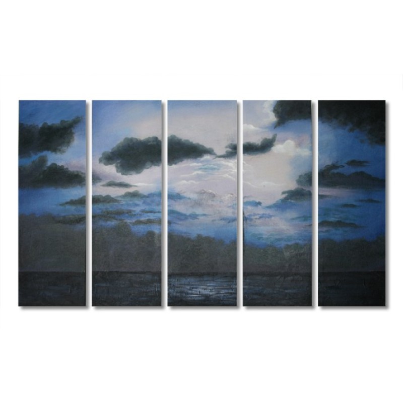 ΠΙΝΑΚΑΣ ΖΩΓΡΑΦΙΚΗΣ ΣΕΤ/5 ΘΑΛΑΣΣΑ-ΟΥΡΑΝΟΣ - 100x60cm