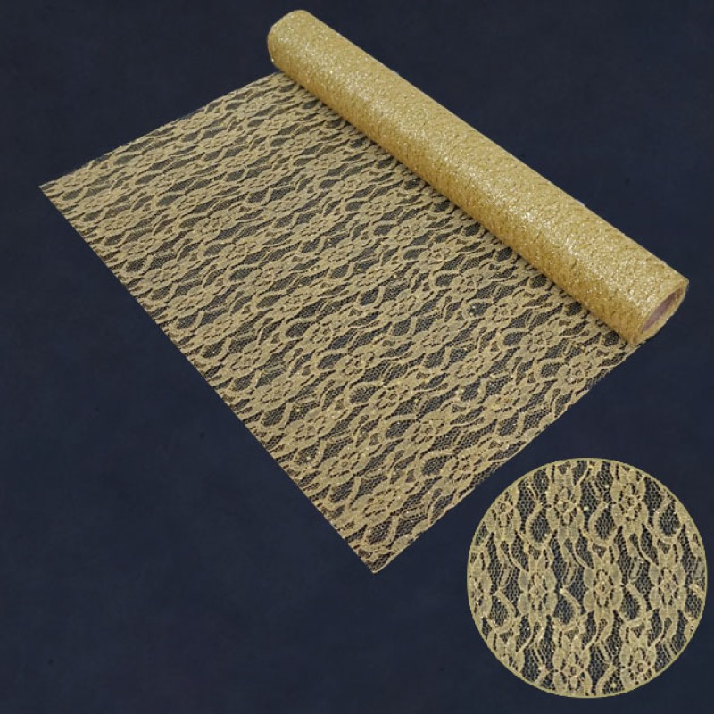 ΧΡΙΣΤΟΥΓ. ΥΦΑΣΜΑ ΧΡΥΣΟ GLITTER ΡΟΛΟ 48cm.x5yd 60/ΚΙΒ