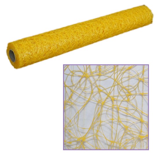 ΡΟΛΟ ΣΥΣΚΕΥΑΣΙΑΣ ΣΙΖΑΛ ΠΛΕΓΜΑ ΚΙΤΡΙΝΟ 53cm X 6yd ΡΟΛΟ ΣΥΣΚΕΥΑΣΙΑΣ ΣΙΖΑΛ ΠΛΕΓΜΑ ΚΙΤΡΙΝΟ 53cm X 6yd