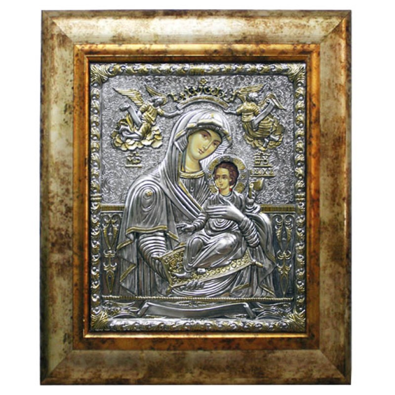 ΠΑΝΑΓΙΑ ΒΕΝΕΤΖΙΑΝΙΚΗ Α ΜΕ ΧΡΥΣΟ ΣΕ ΠΑΛΑΙΩΜΕΝΗ ΚΟΡΝΙΖΑ 42.5x47cm