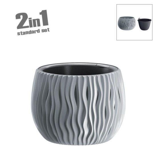 ΚΑΣΠΩ-ΓΛΑΣΤΡΑ (2 ΣΕ 1) ΓΚΡΙ SANDY BOWL Φ18x13.6cm 5/30ΚΙΒ ΚΑΣΠΩ-ΓΛΑΣΤΡΑ (2 ΣΕ 1) ΓΚΡΙ SANDY BOWL Φ18x13.6cm 5/30ΚΙΒ