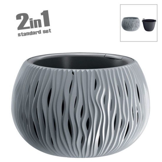 ΚΑΣΠΩ-ΓΛΑΣΤΡΑ (2 ΣΕ 1) ΓΚΡΙ SANDY BOWL Φ47.8x30cm 1/2ΚΙΒ ΚΑΣΠΩ-ΓΛΑΣΤΡΑ (2 ΣΕ 1) ΓΚΡΙ SANDY BOWL Φ47.8x30cm 1/2ΚΙΒ