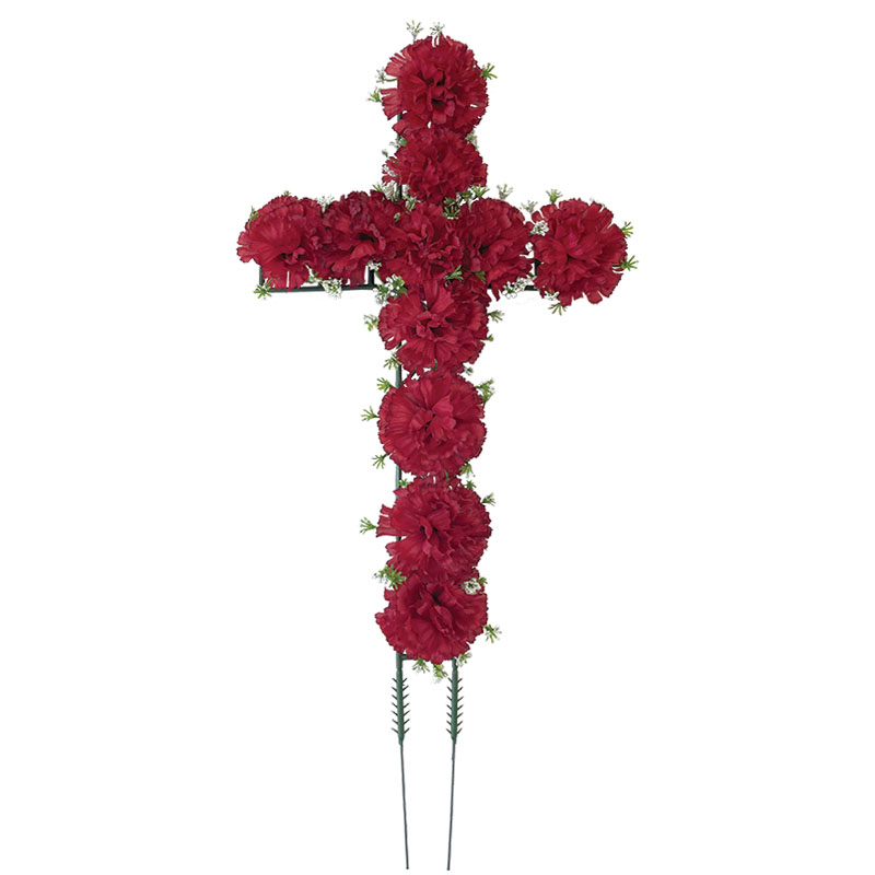 ΣΤΑΥΡΟΣ ΑΝΘΕΩΝ ΜΕ ΣΑΜΠΑΝΙ ΓΑΡΥΦΑΛΛΑ - Y55cm 40/120ΚIΒ