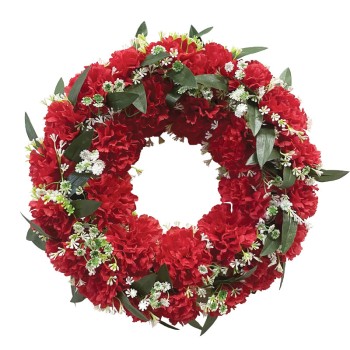 ΣΤΕΦΑΝΙ ΛΟΥΛΟΥΔΙΩΝ ΚΟΚΚΙΝΑ ΓΑΡΥΦΑΛΛΑ - Φ46cm 16/ΚΙΒ