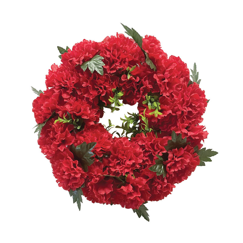 ΣΤΕΦΑΝΙ ΛΟΥΛΟΥΔΙΩΝ ΚΟΚΚΙΝΟ ΓΑΡΥΦΑΛΛΑ - Φ40cm 16/ΚΙΒ