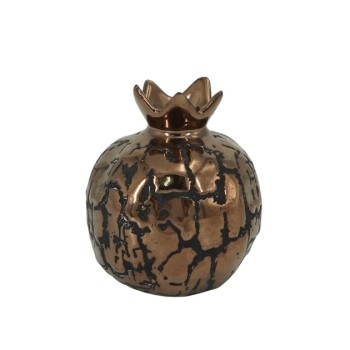 ΚΕΡΑΜΙΚΟ ΡΟΔΙ ΜΕΣΑΙΟ ΜΠΡΟΝΖΕ-ΚΡΑΚΕΛΕ 9x10cm 1/54ΚΙΒ