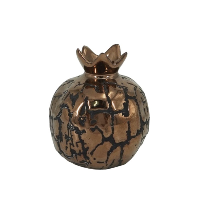 ΚΕΡΑΜΙΚΟ ΡΟΔΙ ΜΕΣΑΙΟ ΜΠΡΟΝΖΕ-ΚΡΑΚΕΛΕ 9x10cm 1/54ΚΙΒ