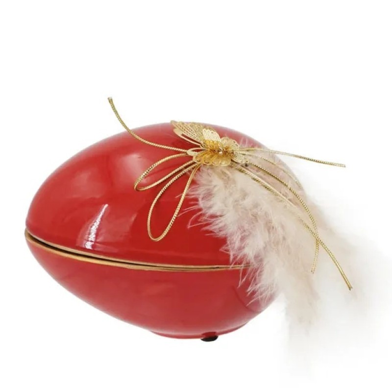 ΚΟΚΚΙΝΟ ΑΥΓΟ ΠΟΥΠΟΥΛ/ΠΕΤΑΛ ΚΕΡΑΜ. ΞΑΠΛ.ΜΙΚΡ. ΚΑΠΑΚΙ14,5x11x111/1