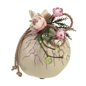 ΡΟΔΙ ΜΕΓΑΛΟ ΕΚΡΟΥ ΣΤΟΛΙΣΜΕΝΟ & ΖΩΓΡΑΦΙΣΜΕΝΟ ΣΤΟ ΧΕΡΙ - 11x13cm 1/32ΚΙΒ