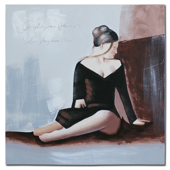 ΠΙΝΑΚΑΣ ΚΑΜΒΑΣ ΓΥΝΑΙΚΑ ΜΑΥΡΟ ΦΟΥΣΤΑΝΙ 80x80cm. 6/ΚΙΒ ΠΙΝΑΚΑΣ ΚΑΜΒΑΣ ΓΥΝΑΙΚΑ ΜΑΥΡΟ ΦΟΥΣΤΑΝΙ 80x80cm. 6/ΚΙΒ