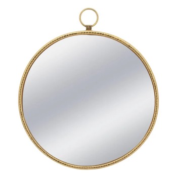 ΜΕΤΑΛΛΙΚΟΣ ΚΑΘΡΕΦΤΗΣ ΤΟΙΧΟΥ ΧΡΥΣΟ ΚΥΚΛΟΣ/ΚΡΙΚΟΣ - 79x3.5x91cm 1/KIB